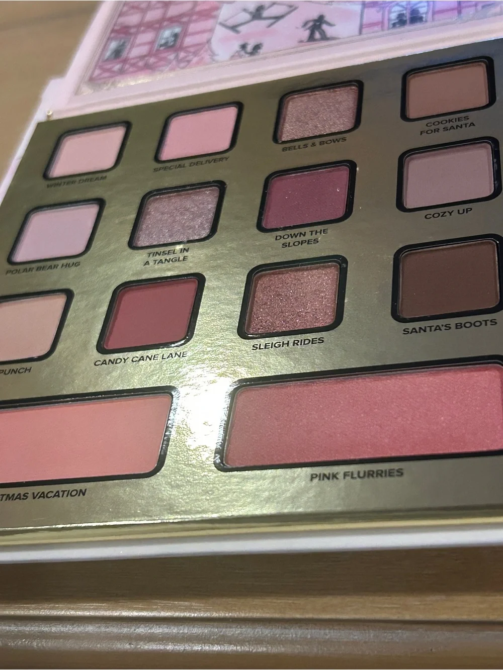 Too Faced Christmas in the Alps Eyeshadow Palette - Pink, White & Gold Accents